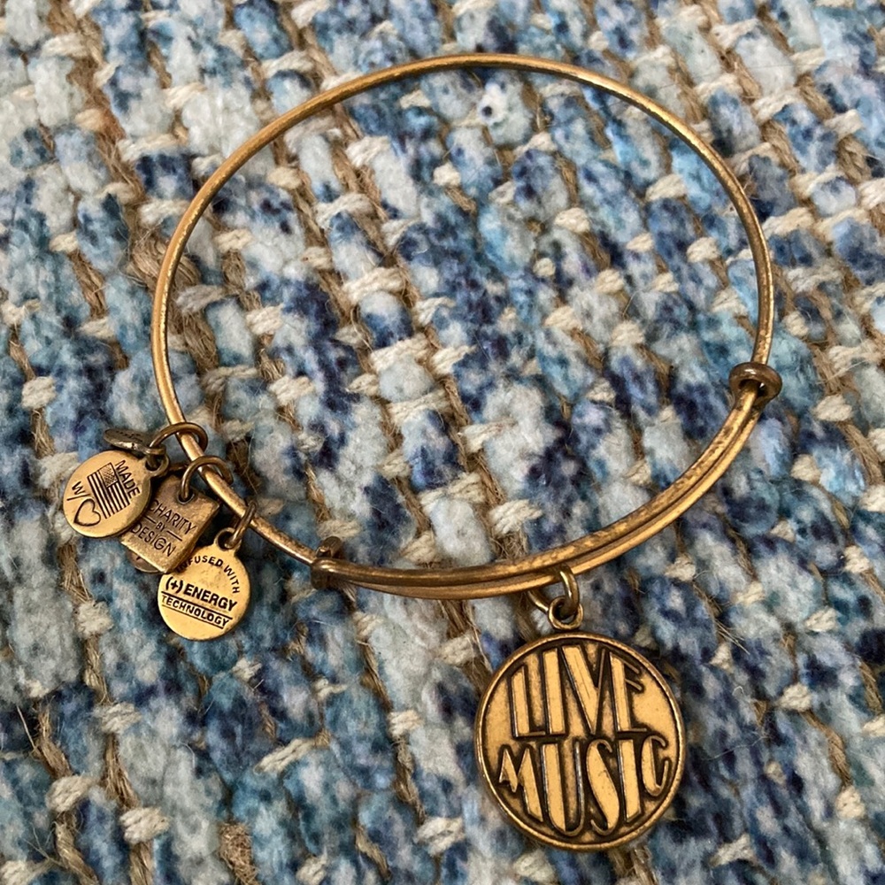 Alex and Ani Live Music gold bracelet